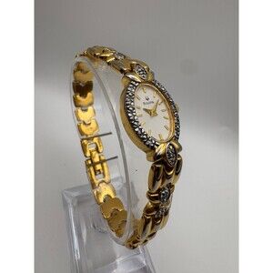 Bulova 98R34 Ladies Two-Tone Diamond Accent Watch - New Battery Fitted